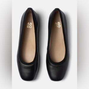 ABEO Cadence Ballet Flats | Black Leather | Size 9.5 Neutral | NWOT $164.95